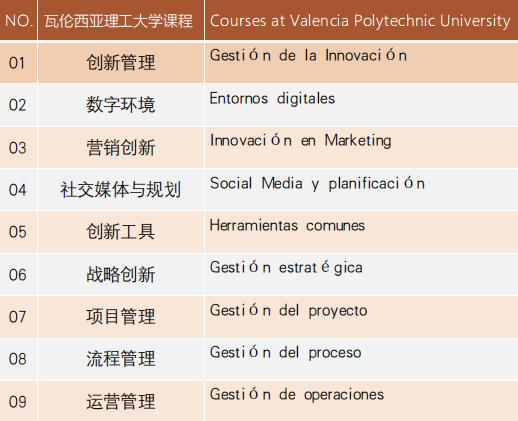 西班牙瓦伦西亚理工大学商业创新硕士项目招生简章